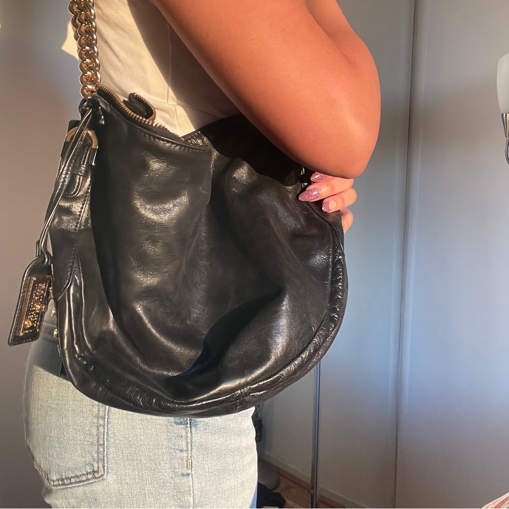 Badgely Mischka Leather Shoulder Bag